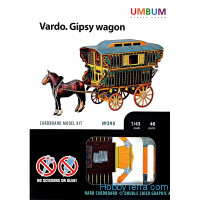 Vardo.Gypsy wagon, cardboard kit
