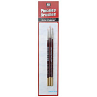 Brush set (4/0, 3/0 & 2/0), 3 pcs