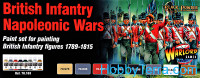 Paint Wargames Set. British Infantry Napoleonic Wars, 8 pcs