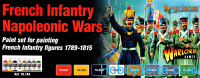 Paint Wargames Set. French Infantry Napoleonic Wars, 8 pcs