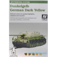 AFV Dunkelgelb German Dark Yellow 6*8ml