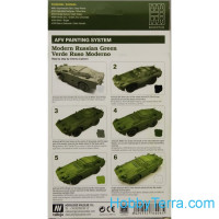 Vallejo  78408 AFV Modern russian green 4BO armour painting, 6*8ml