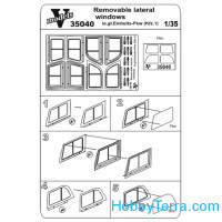Photo-etched set 1/35 removable lateral windows Le.gl. Einheit (Kfz.1)