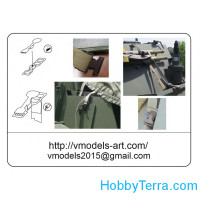 Vmodels  35064 Photoetched set of details Fixing of fastening straps for modern AFV