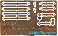 Photo-etched set of Seatbelts Soviet Union La fighters WWII