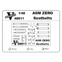Photo-etched set 1/48 for A6M Zero seatbelts