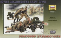 WWII Soviet machineguns with crew